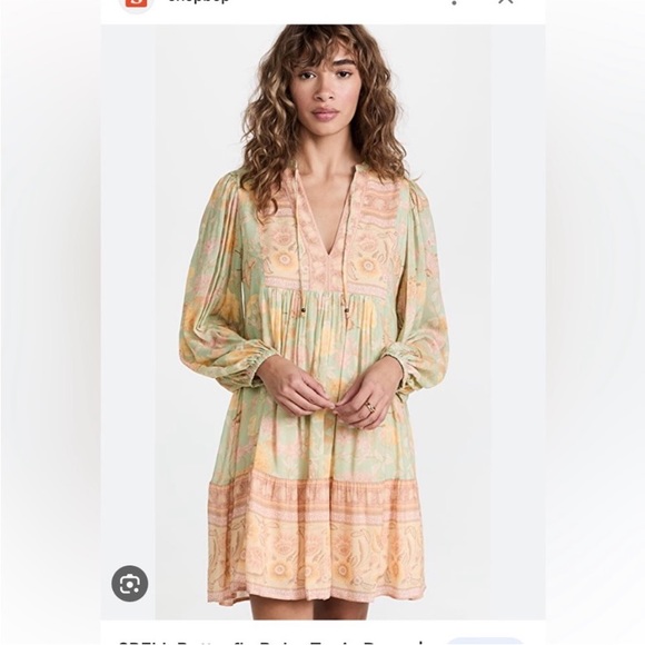 NWT Spell & the gypsy butterfly boho tunic dress - Picture 2 of 6